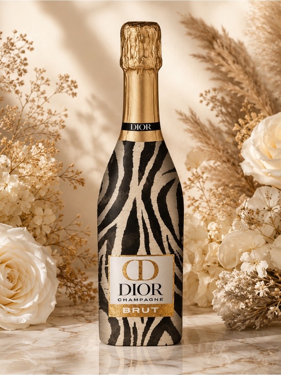 Dior Other - Fashion Dior Zebra-Print Champagne Bottle